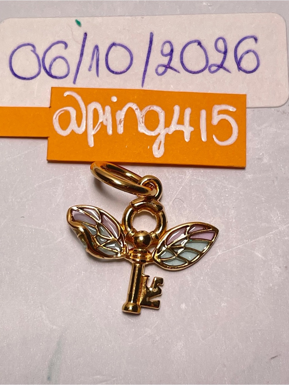 Pandora Harry Potter Winged Key Pendant - Picture 3 of 14